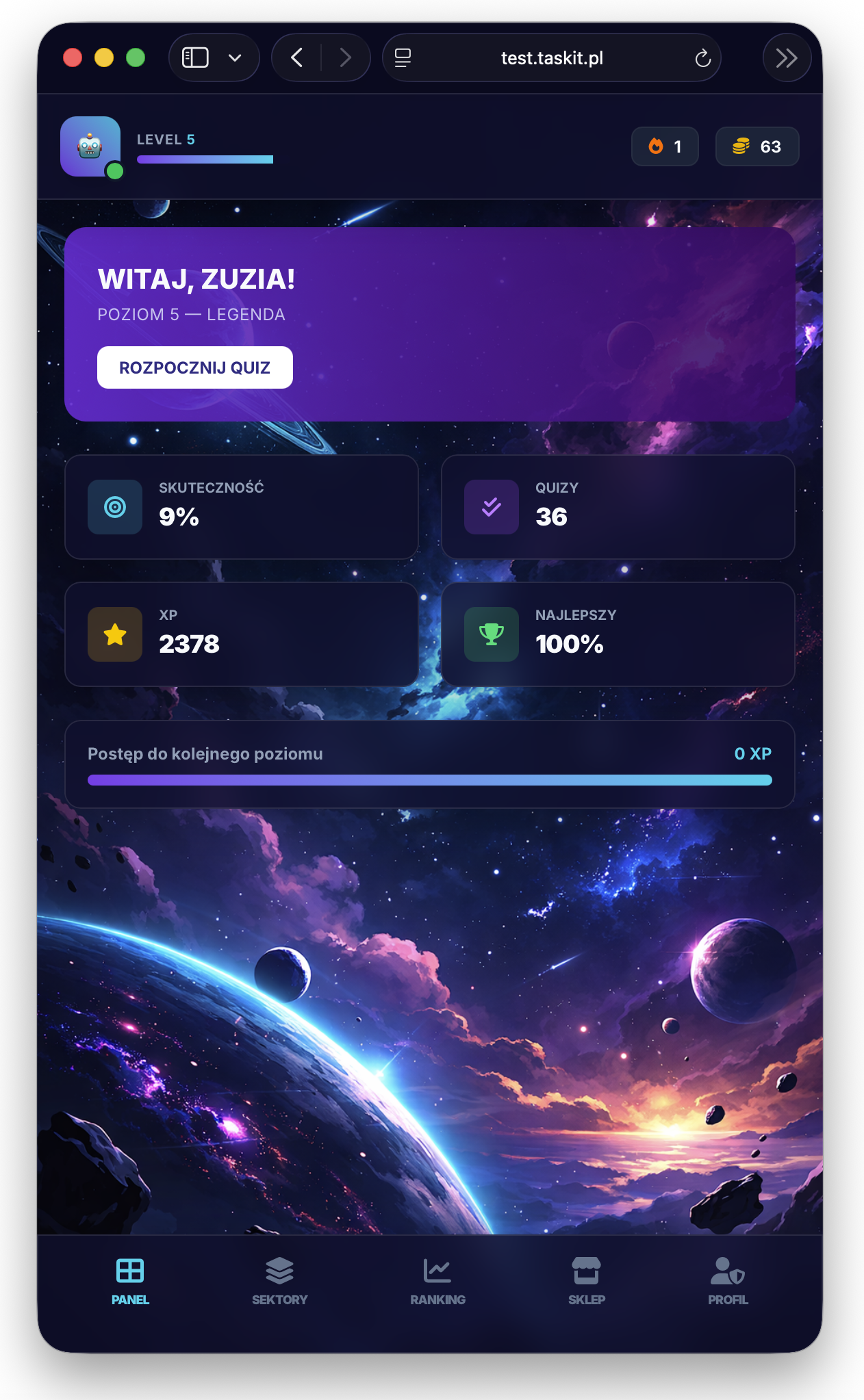 QuizWanie — gra edukacyjna dla szkoły podstawowej